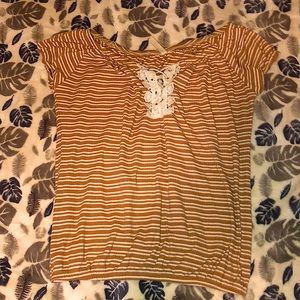 Cute shirt I just altered it because I lost the lace in the middle lol